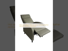 Venta en caliente de sofá de cuero conjunto de esquina sección de cuero sofá reclinable para el salón