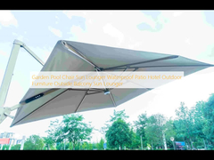 Silla de piscina de jardín tumbona impermeable Patio hotel Muebles al aire libre Balcón de afuera tumbona