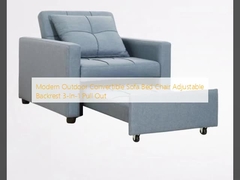 Modern Outdoor Convertible Sofa Cama silla de cama ajustable respaldo de espalda 3 en 1